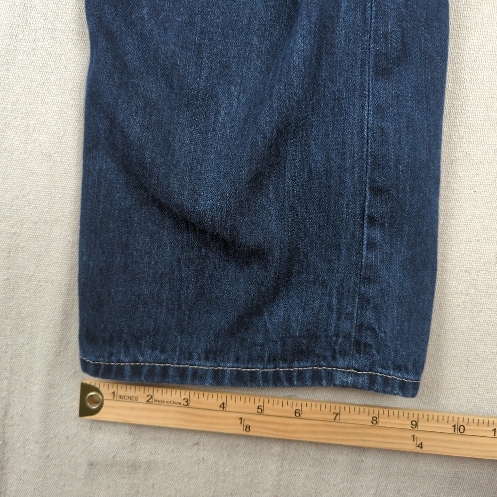 Helix Jeans Mens 34x32 Blue Slim Boot Cut Western Cowboy Faded - Picture 6 of 14
